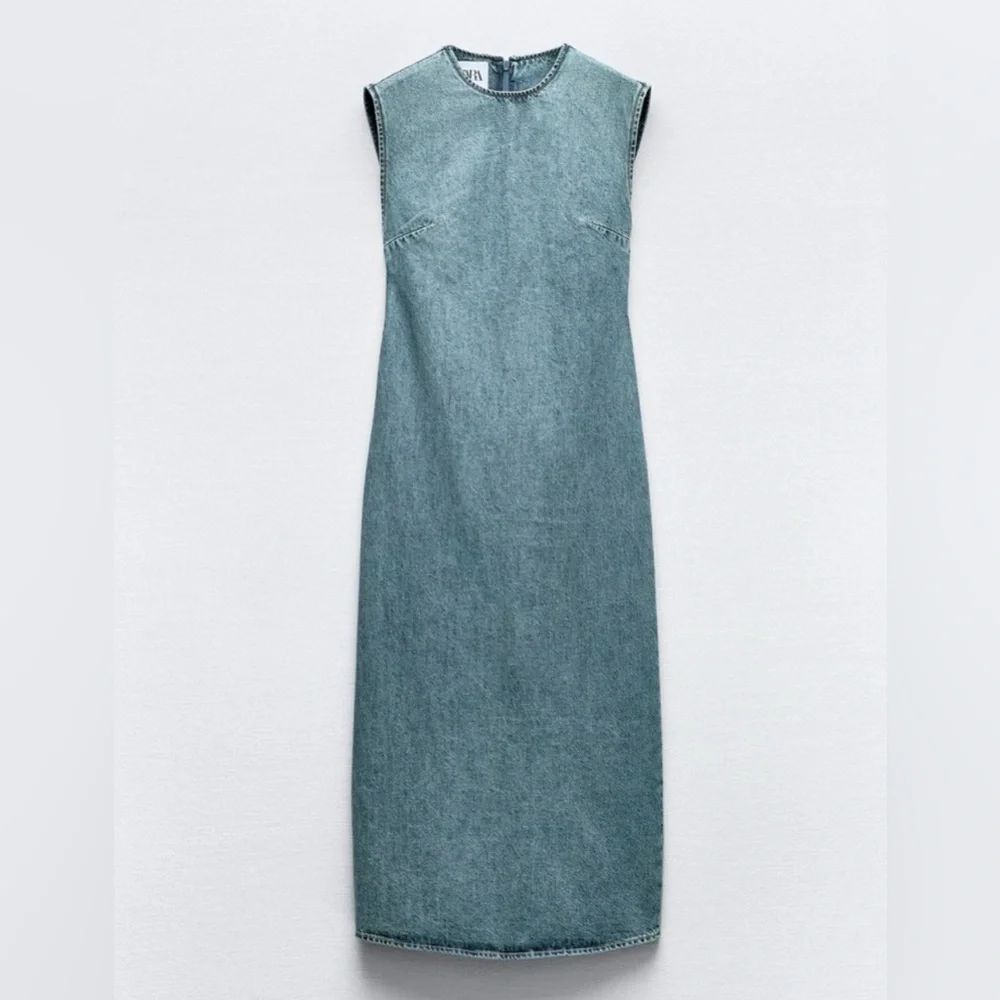 Zara midi denim dress - Picture 2 of 3